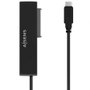 Aisens Adaptador ASE-35C02B SATA a USB-C para Discos Duros 2.5 y 3.5 con Alimentador, Negro